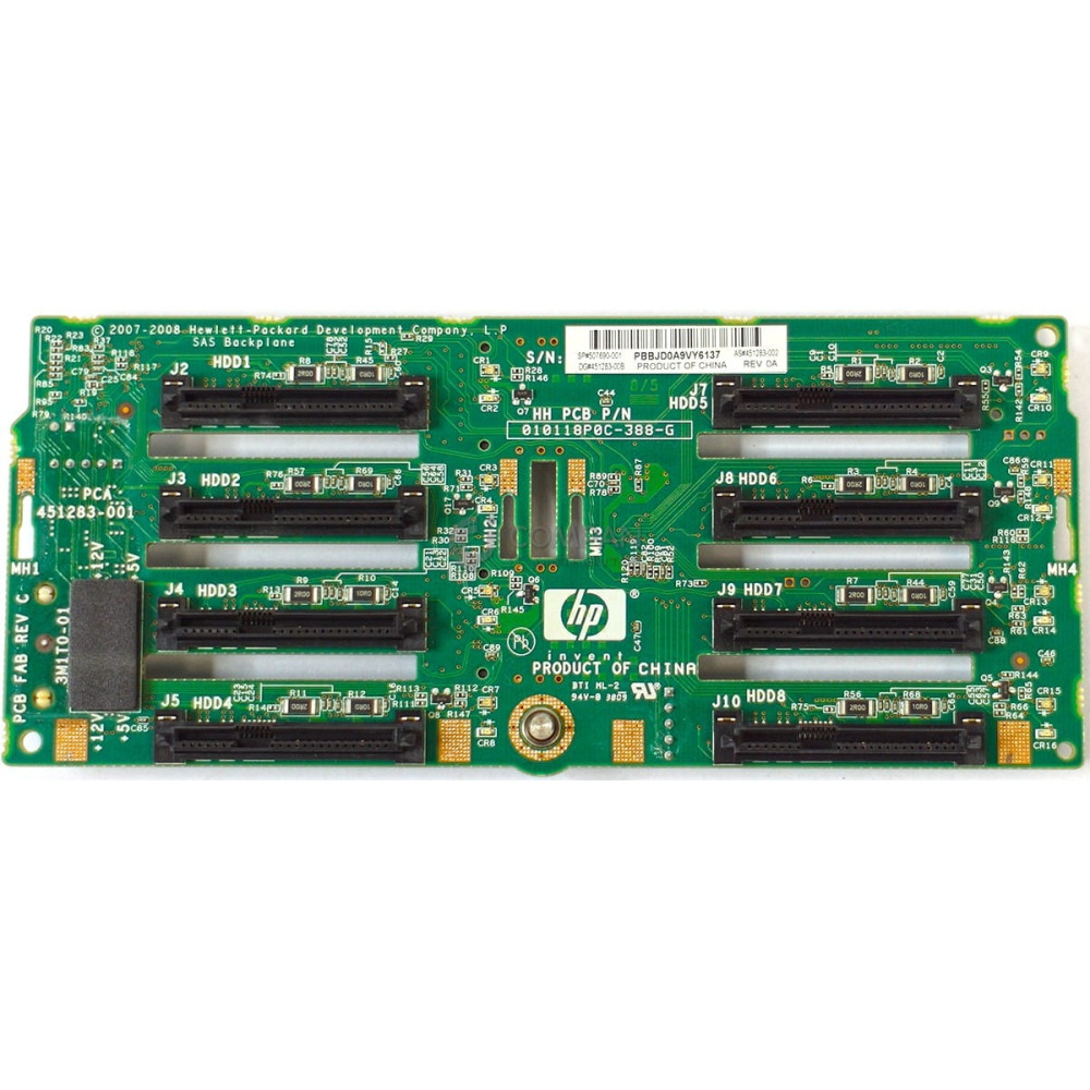 507690-001 HP BACKPLANE 8BAY 2.5 SFF FOR DL380 G6 G7 451283-001